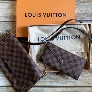 Louis Vuitton crossbody with matching wallet